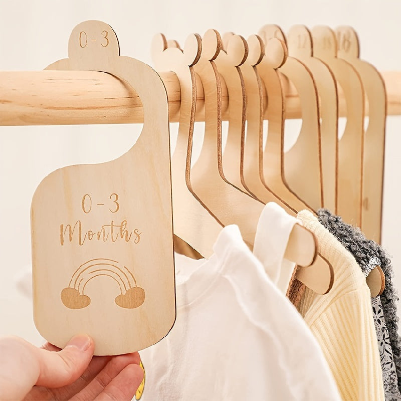 7-Piece Baby Closet Size Divider Set for Newborn Nursery & Infant Clothing