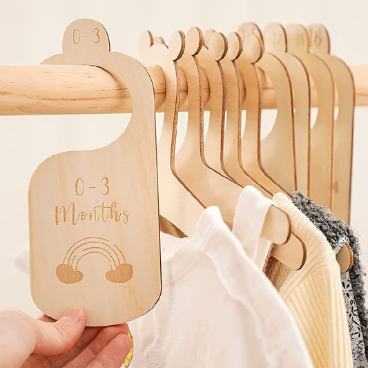 7-Piece Baby Closet Size Divider Set for Newborn Nursery & Infant Clothing
