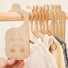 7-Piece Baby Closet Size Divider Set for Newborn Nursery & Infant Clothing