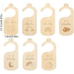 7-Piece Baby Closet Size Divider Set for Newborn Nursery & Infant Clothing