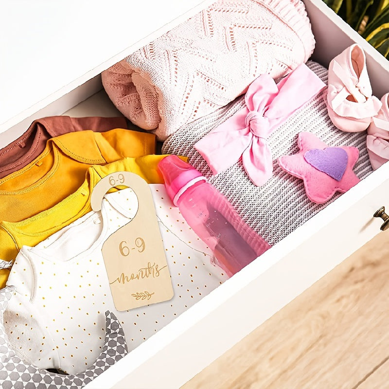 7-Piece Baby Closet Size Divider Set for Newborn Nursery & Infant Clothing