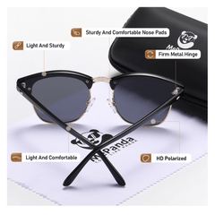 MePanda Unisex Polarized Retro Outdoor Driving Sunglasses