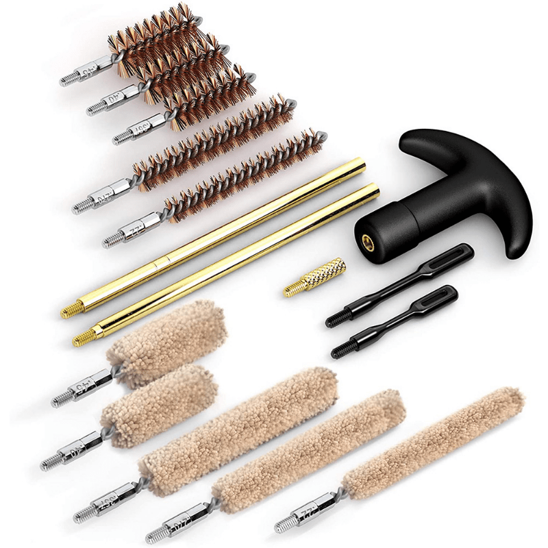 Outdoor Gun Cleaning Set with Tube Brush Tool Cloth Bag and Pipe Dredge Brush