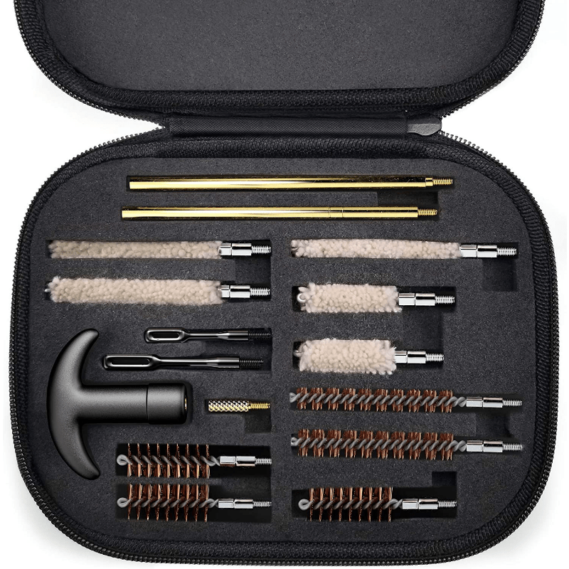 Outdoor Gun Cleaning Set with Tube Brush Tool Cloth Bag and Pipe Dredge Brush
