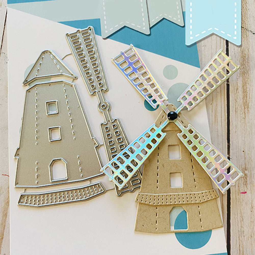 Tower and Windmill Cutting Dies for Paper Crafts