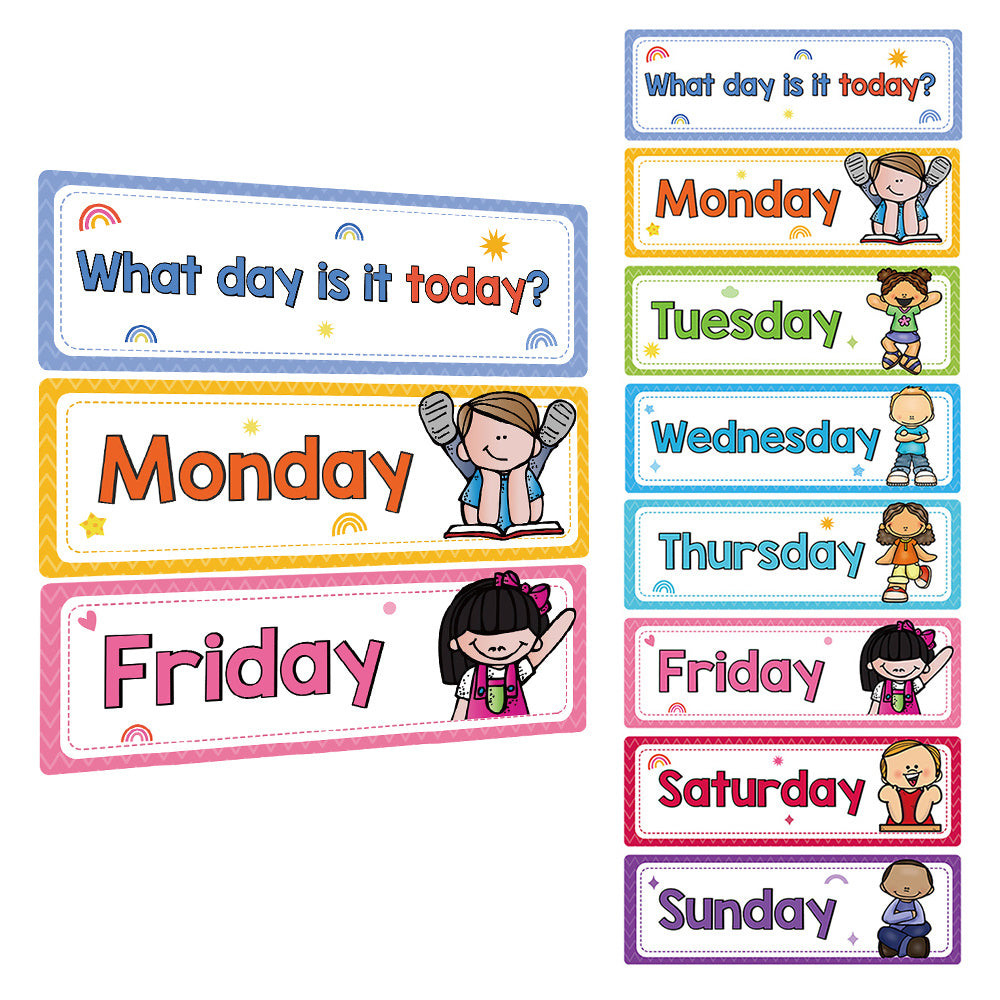 LACHILLY Flashcards Set Weather Seasons Months Weekdays Learning Posters