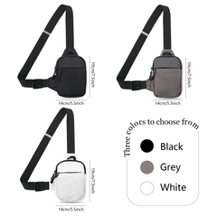 Men's Reflective Strip Waterproof Messenger Bag