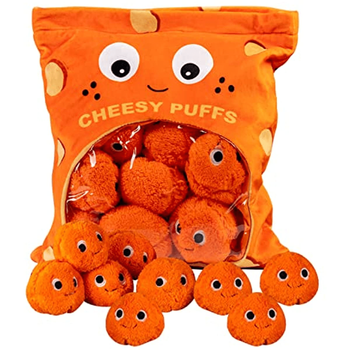 Cheesy Puffs Plush Toy Balls Puff Cheese Puff Stuffed Toy