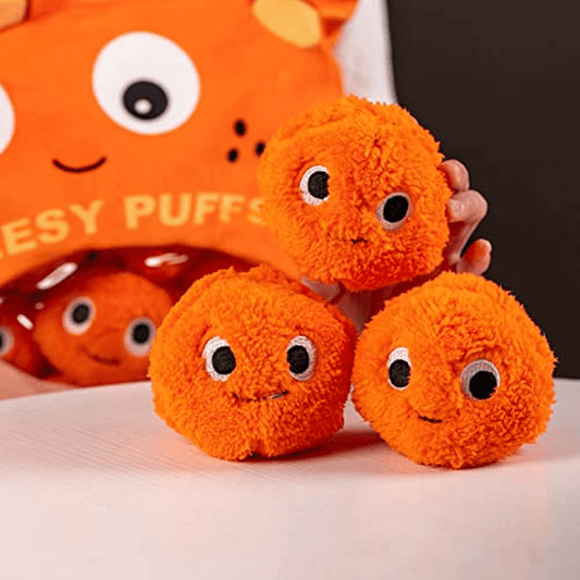 Cheesy Puffs Plush Toy Balls Puff Cheese Puff Stuffed Toy
