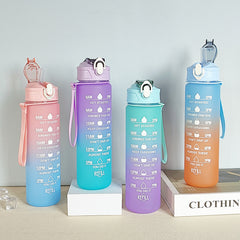 Motivational Water Bottle 30oz Sports Cup for Outdoor Activities