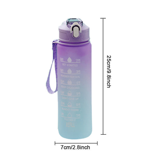 Motivational Water Bottle 30oz Sports Cup for Outdoor Activities