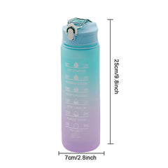 Motivational Water Bottle 30oz Sports Cup for Outdoor Activities
