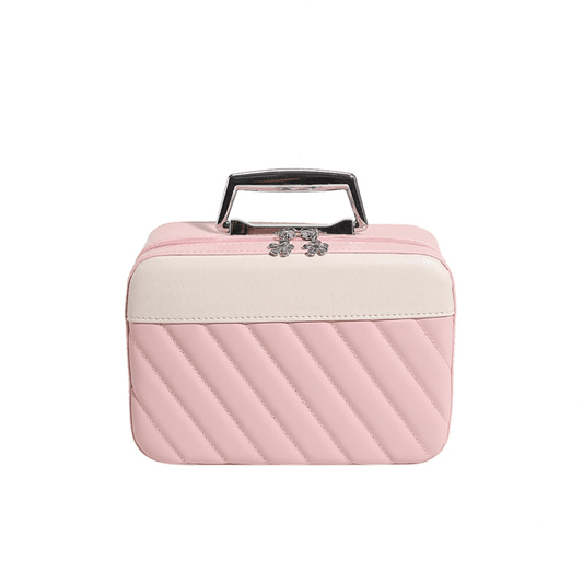 Portable Travel Makeup Cosmetic Case with Handle