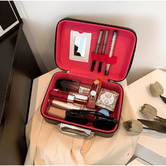 Portable Travel Makeup Cosmetic Case with Handle
