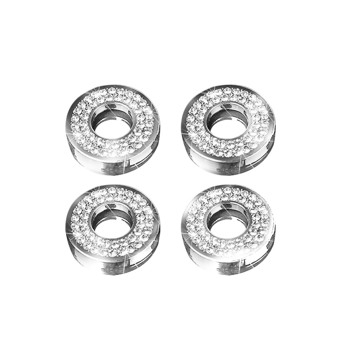 4pcs Sparkle Auto Interior Lift Bolt Bling Decor for Benz E C Class