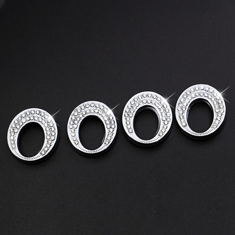 4pcs Sparkle Auto Interior Lift Bolt Bling Decor for Benz E C Class