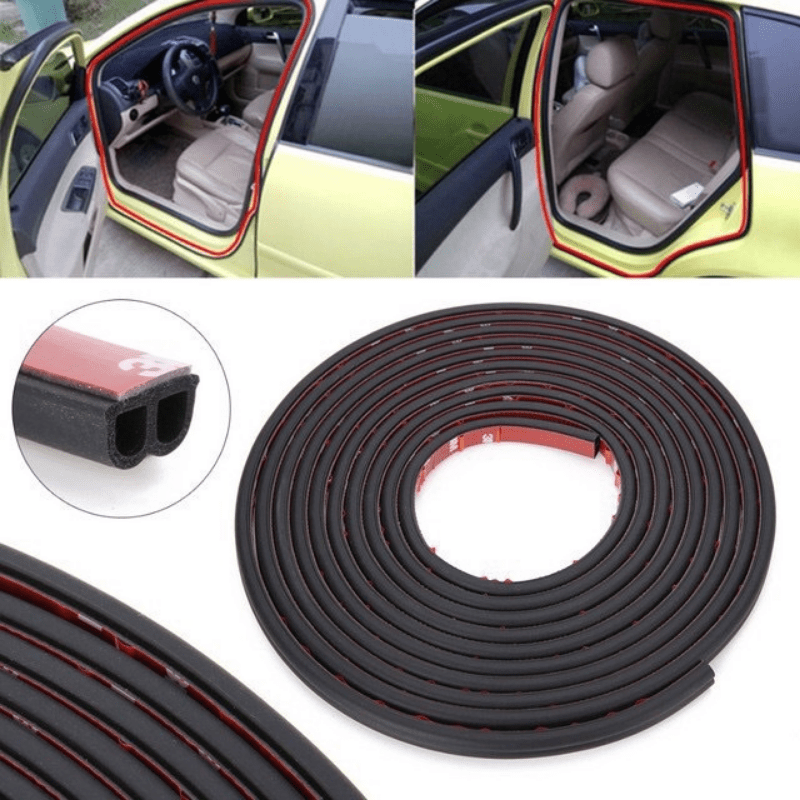 5M 16 4ft Car Silence Rubber Seal Strip B Shape Soundproof Bumper Strip