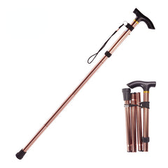 Portable Folding Trekking Pole Telescopic Walking Cane Camping Hiking Stick