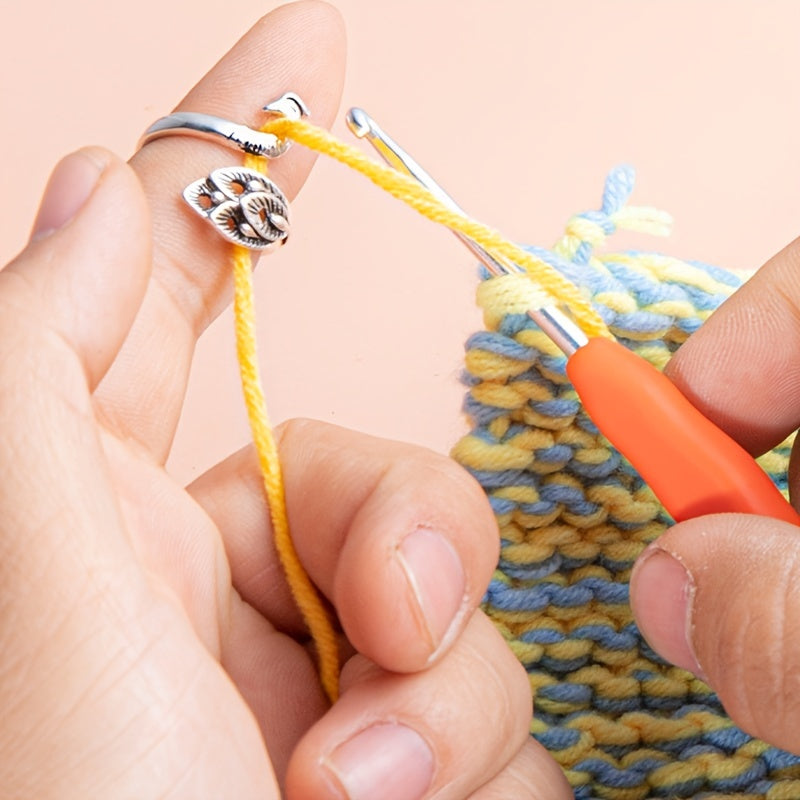4pcs Adjustable Knitting Ring Thread Loop Guide Sewing Accessory