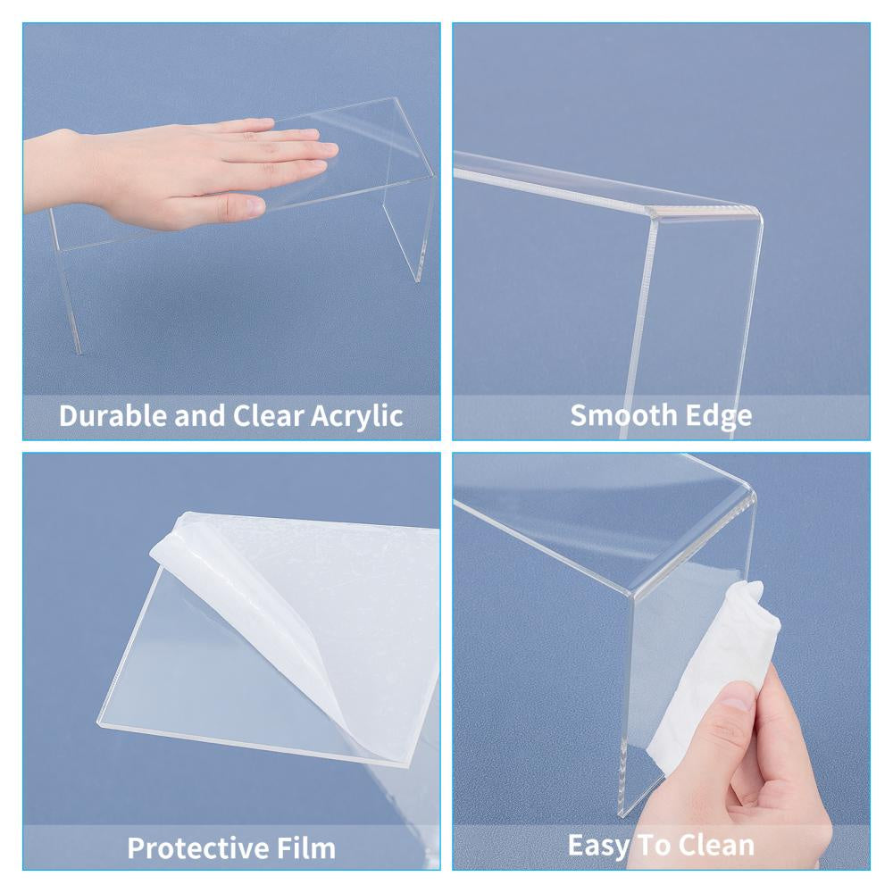 5pcs Acrylic Display Stand for Shoes Cosmetics Jewelry
