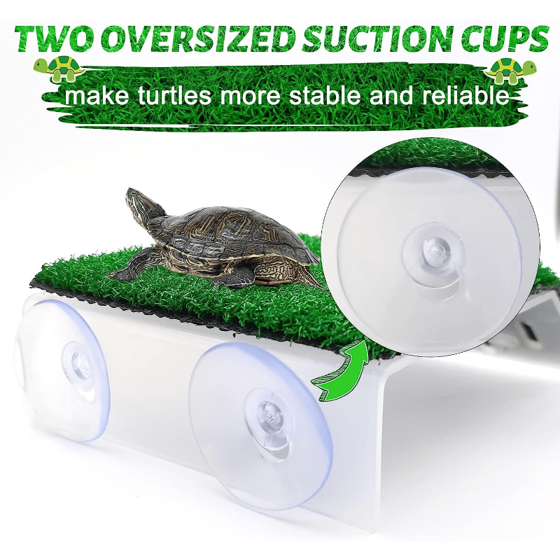 Turtle Rest Platform Simulated Grass Ramp And Ladder