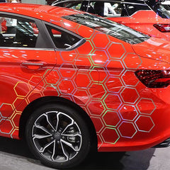 10pcs Reflective Body Stickers & Side Skirt Stickers DIY Combo 3.94in & 3.31in