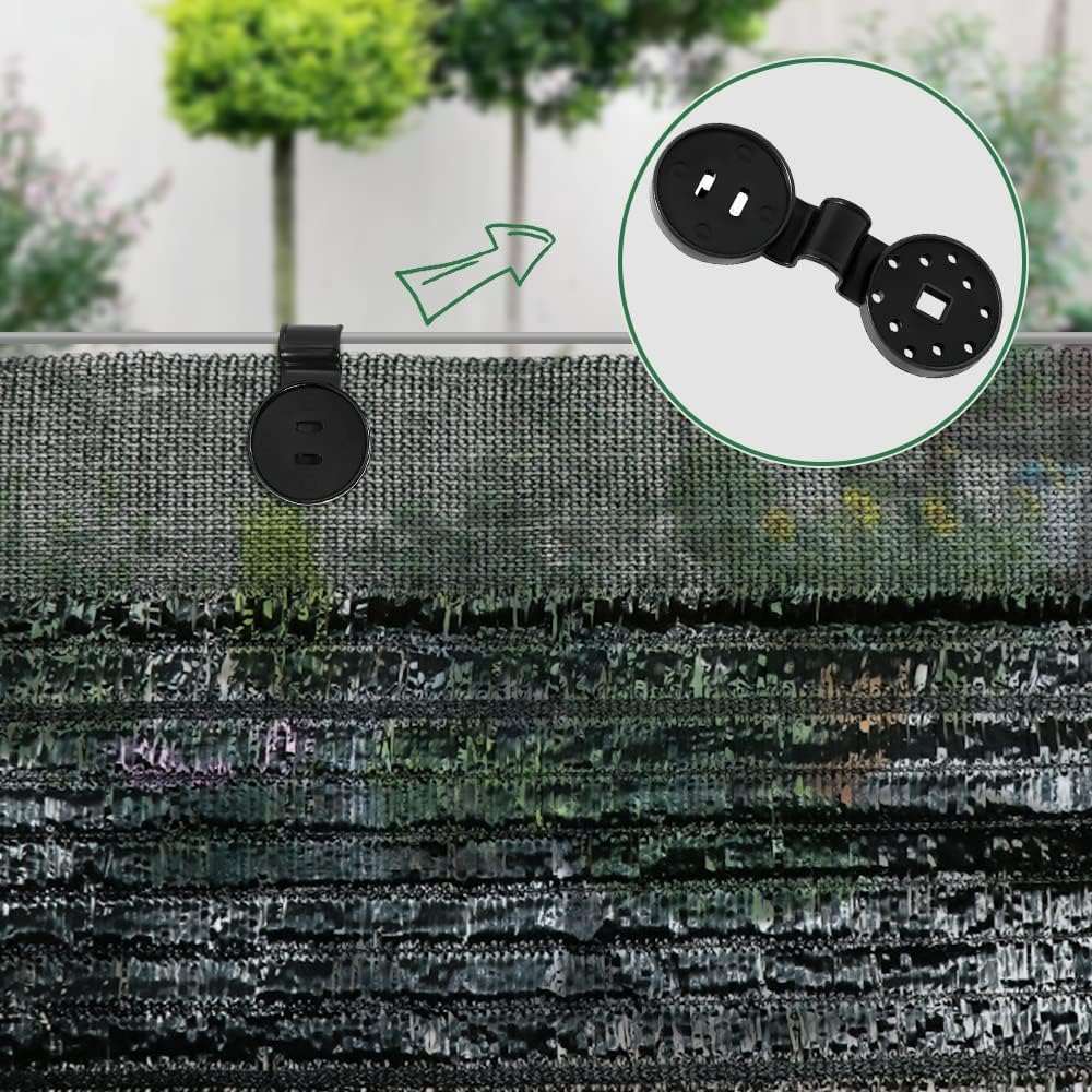 Secure Outdoor Shade Cloth Clips for Fencing, Greenhouses, Bird Protection Nets