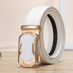 Men's Leather Buckle Belt for Outdoor Party Holiday Sports