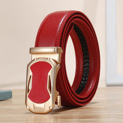 Men's Leather Buckle Belt for Outdoor Party Holiday Sports