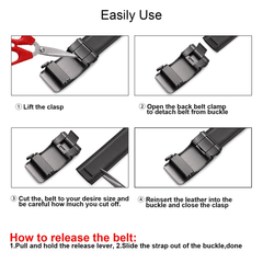 Men's Leather Buckle Belt for Outdoor Party Holiday Sports