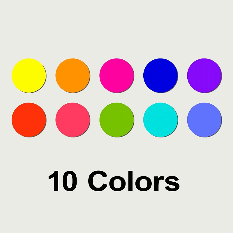 210pcs Coding Labels Circle Dot Stickers Round Sticky Dots 10 Colors