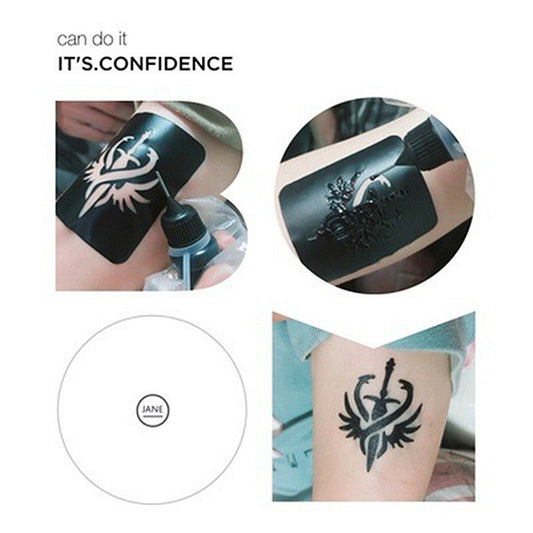 10ml Tattoo Ink 6 Tattoo Templates Waterproof Tattoo Paste Set