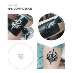 10ml Tattoo Ink 6 Tattoo Templates Waterproof Tattoo Paste Set