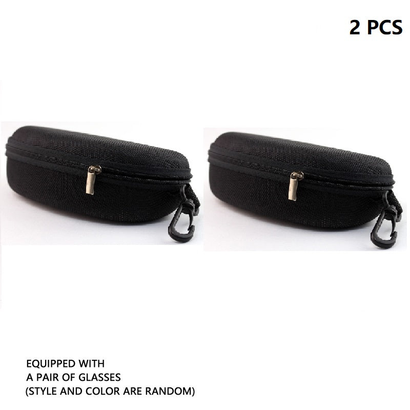 Portable Zipper Glasses Case for Travel Sports Cycling