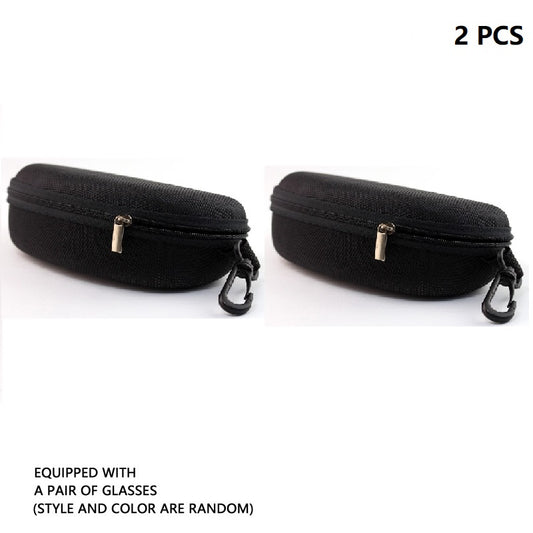 Portable Zipper Glasses Case for Travel Sports Cycling