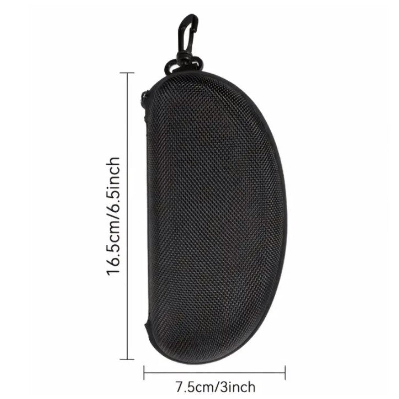 Portable Zipper Glasses Case for Travel Sports Cycling
