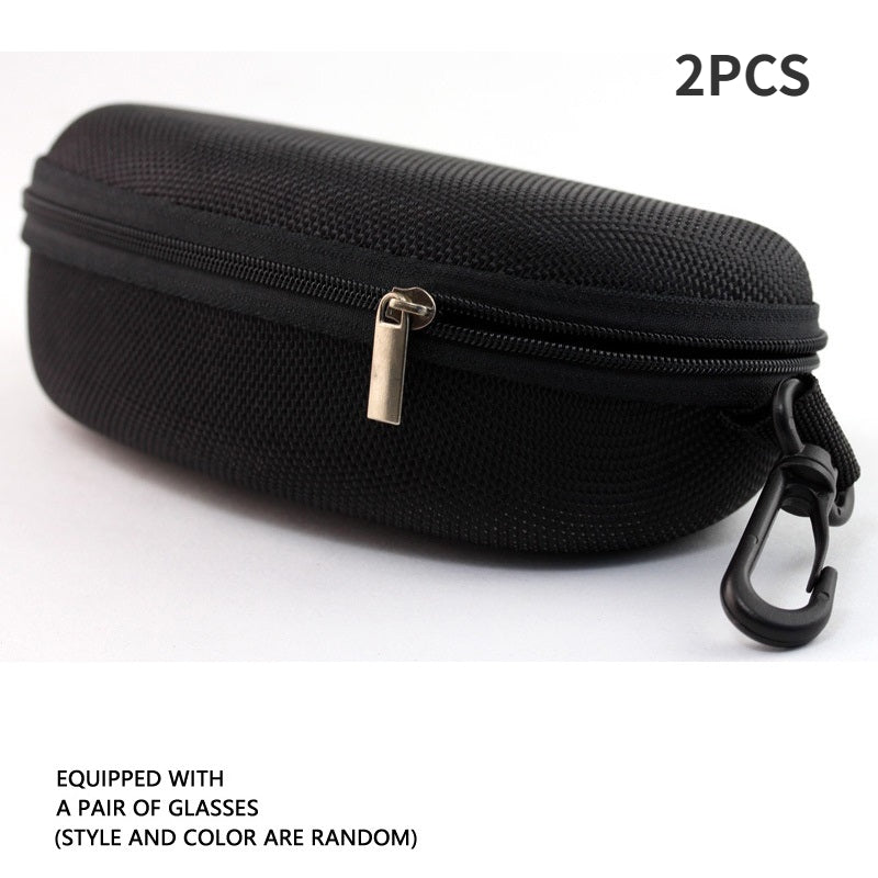 Portable Zipper Glasses Case for Travel Sports Cycling