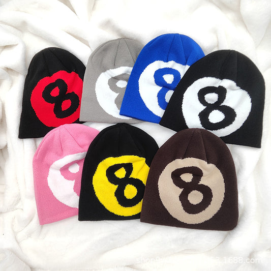 Fashionable Ear Protection Sport Knit Beanie Hat With Digital Printing