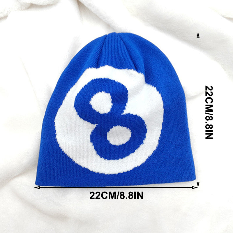 Fashionable Ear Protection Sport Knit Beanie Hat With Digital Printing