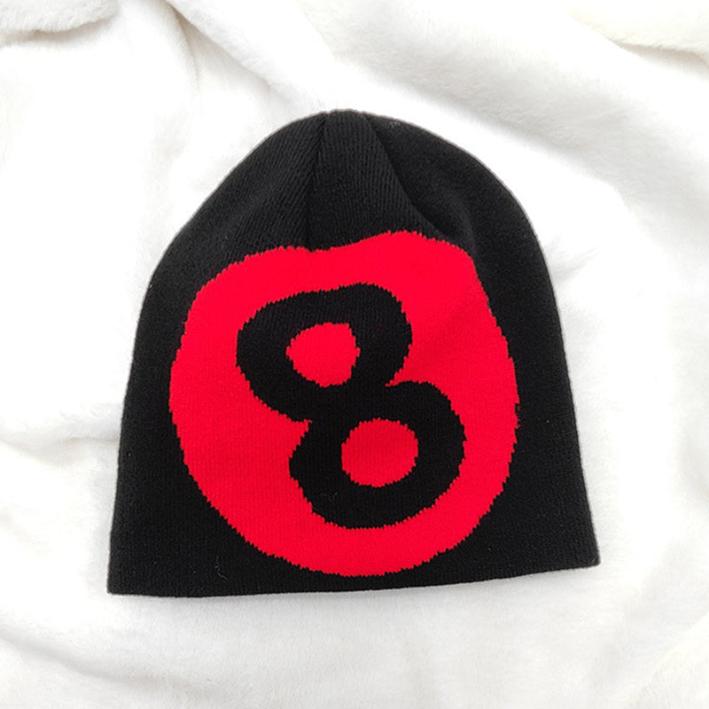 Fashionable Ear Protection Sport Knit Beanie Hat With Digital Printing