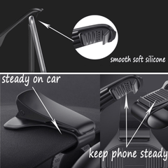Car HUD Navigation Bracket Central Control Panel Phone Clip