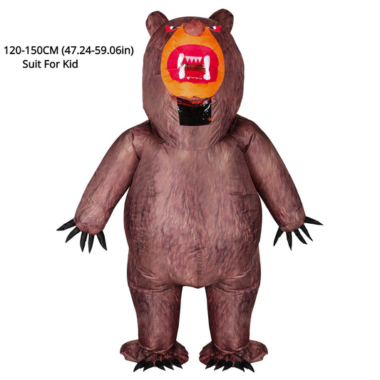 Funny Bear Inflatable Costume Blow Up Animal Halloween Costume