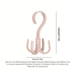 Rotated Hanger Hooks Wardrobe Clothes Rack Bag Shoes Belt Scarf Hanging Rack