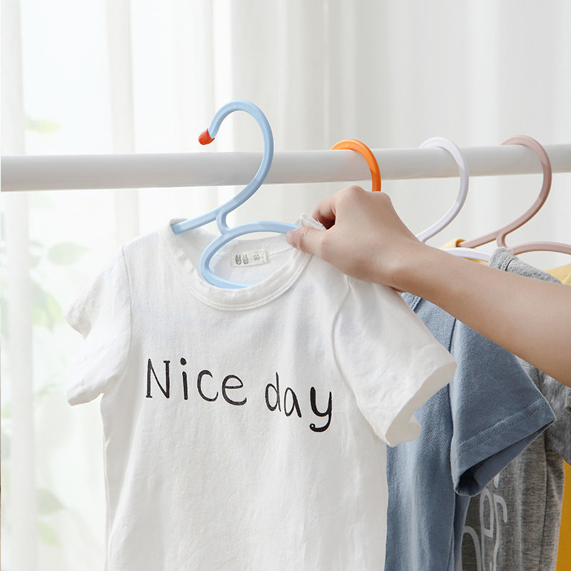 10pcs Kids Hangers Duck Clothes Rack Cartoon Baby Non-slip
