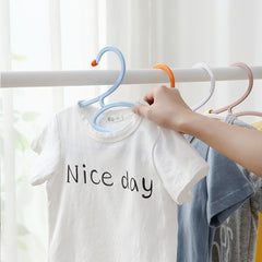 10pcs Kids Hangers Duck Clothes Rack Cartoon Baby Non-slip