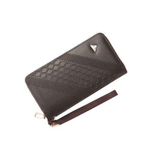 Men's Leather Zipper Handbag Wallet Clutch Bag Phone Bag