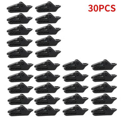 30/50pcs Tent Clips Camping Tarp Plastic Windproof Clamp Outdoor Picnic