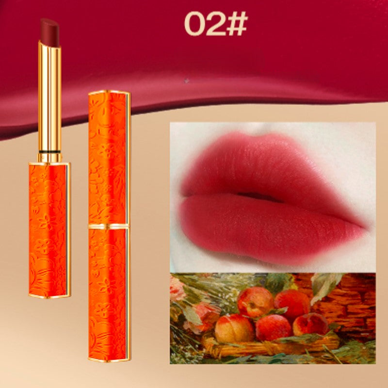Love Horse Orange Retro Velvet Lipstick Matte Non Fade Long Lasting Makeup