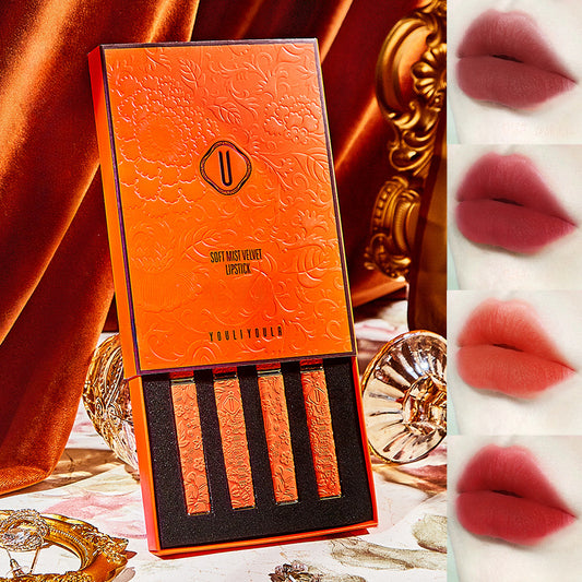 Love Horse Orange Retro Velvet Lipstick Matte Non Fade Long Lasting Makeup