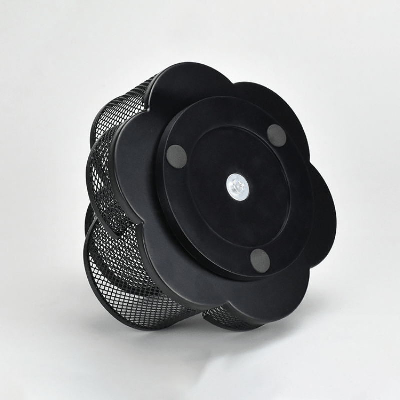 Metal Mesh Rotating Pen Holder Desktop Storage Box